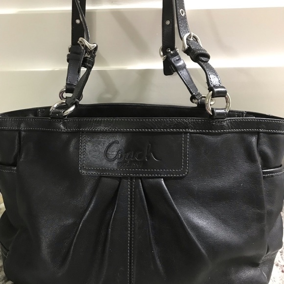 Coach black leather bag - Picture 4 of 5